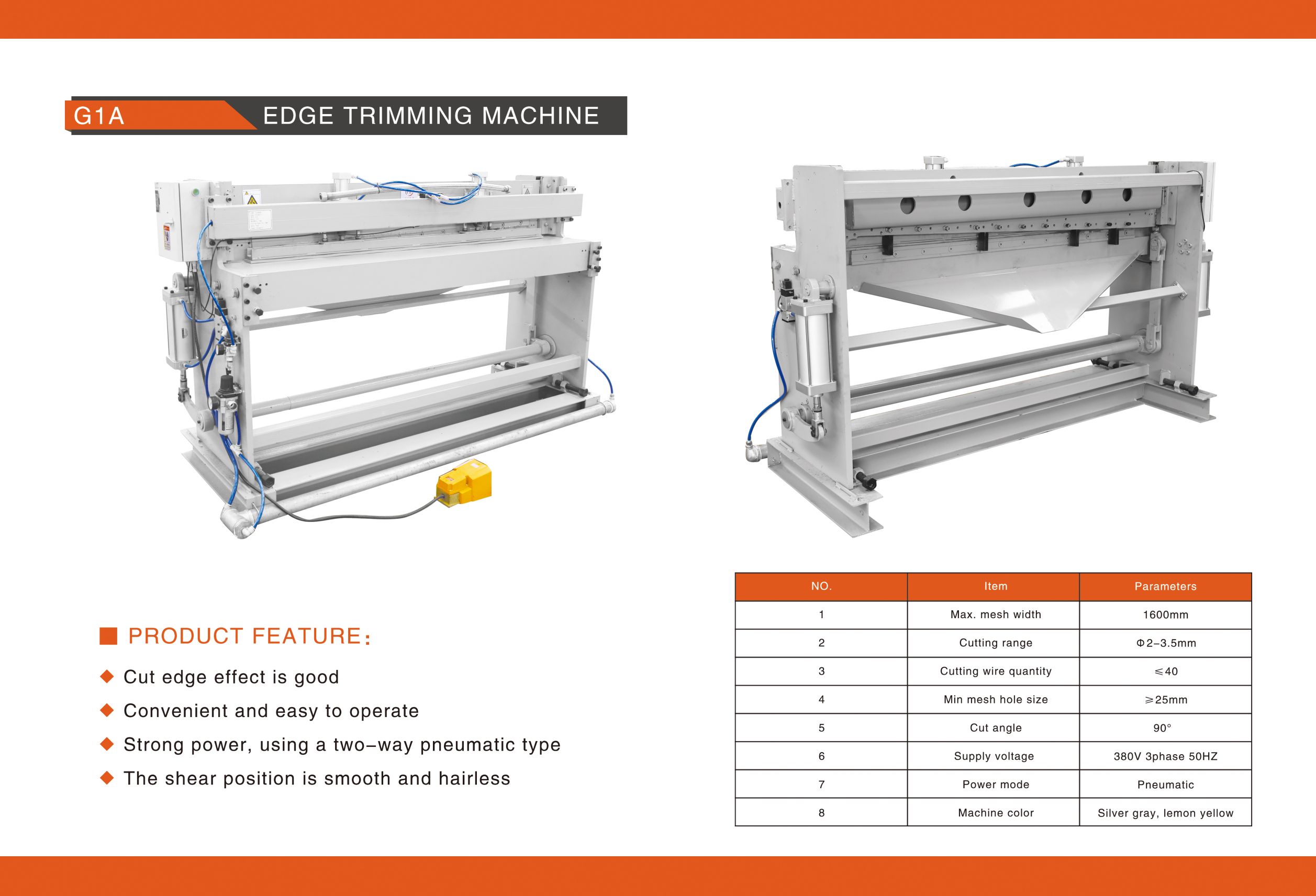 英文 G1A 切边机.